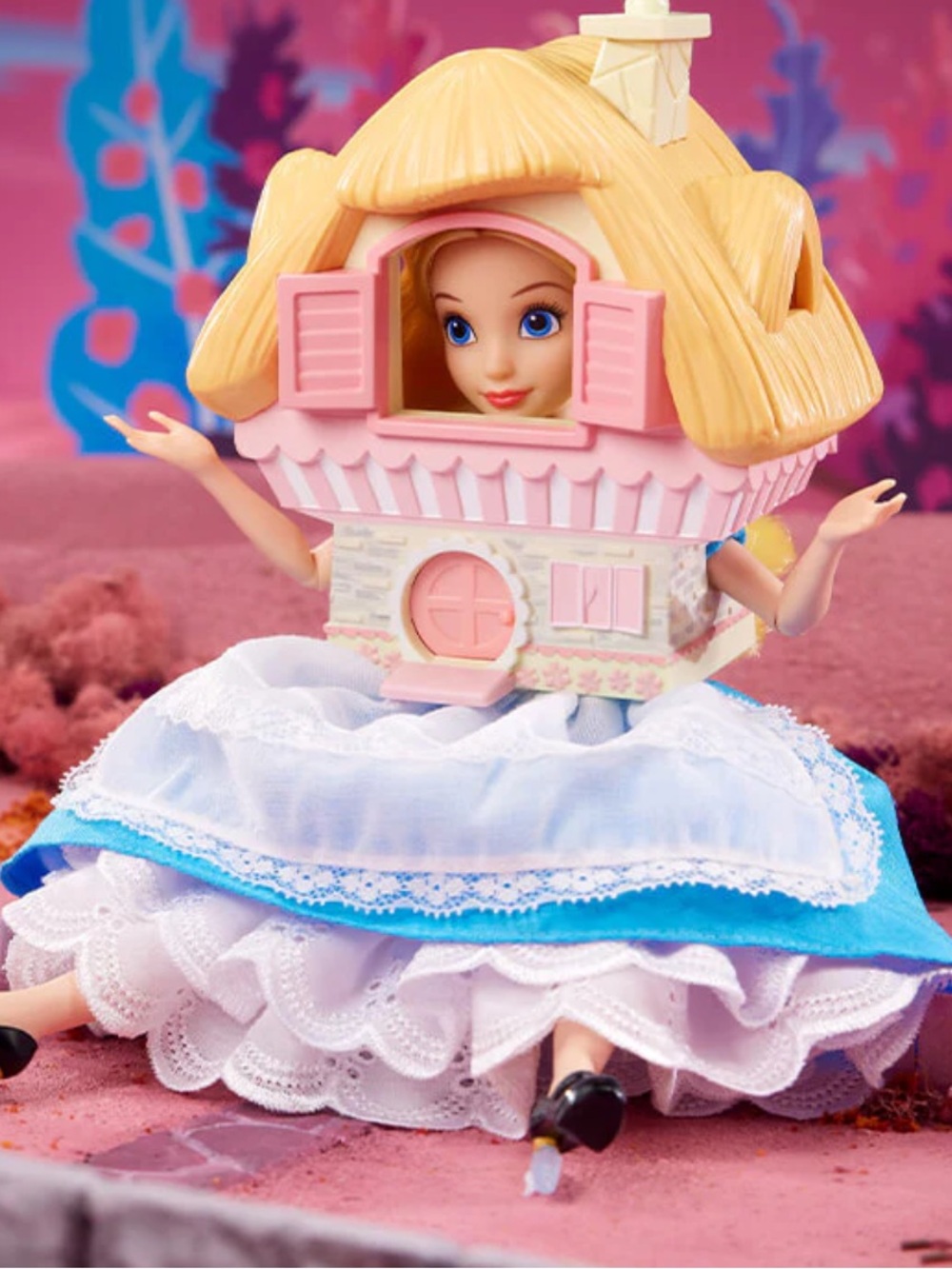 NEW Disney 100 Mattel Alice Wonderland Doll Play-Set White Rabbit Dollhouse NIB